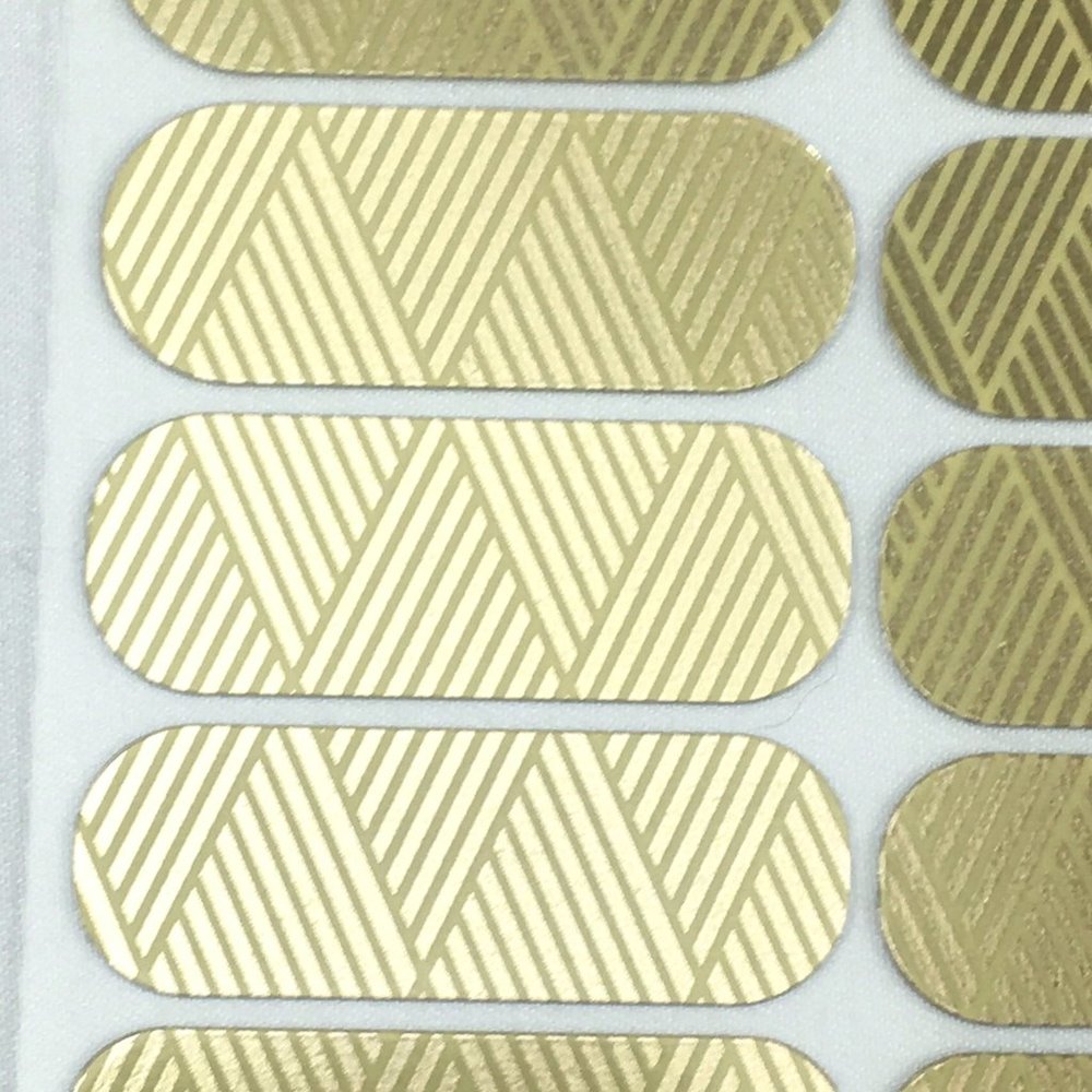 Jamberry Gold Crisscross Wraps Retired, Full Sheet